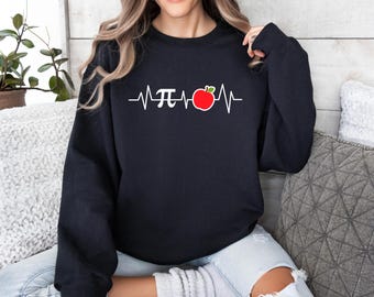 Pi Day Hoodie, Apple Pi Sweatshirt, Pi Day Gift For Teacher, Gift For Math Teacher