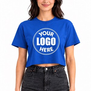 Custom Logo Crop Tee, Crop Tshirt Top, Crop Top Custom image 10