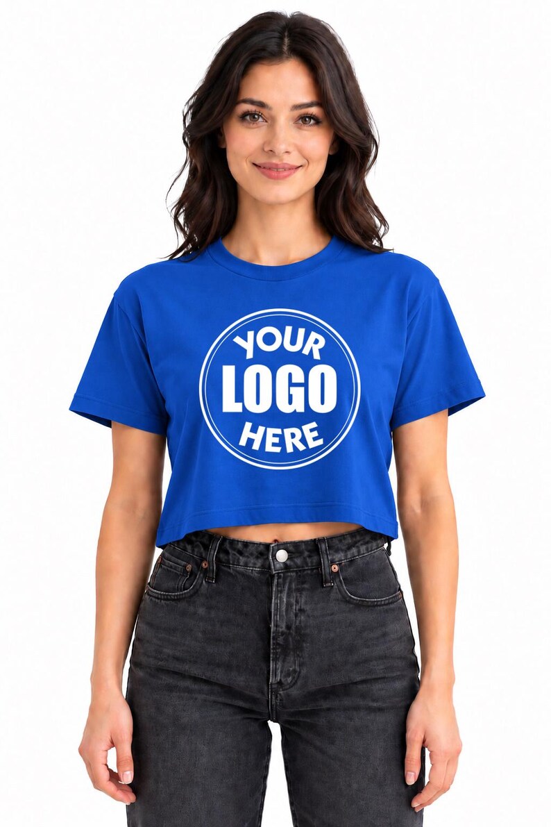Custom Logo Crop Tee, Crop Tshirt Top, Crop Top Custom image 10