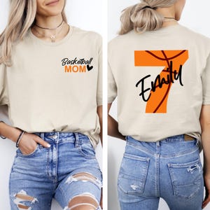 Mom Basketball Shirt, Personalized Basketball Number Shirt, Basketball Mom Tee, Basketball Mom Gift, Custom Basketball Shirt