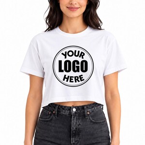 Custom Logo Crop Tee, Crop Tshirt Top, Crop Top Custom image 8
