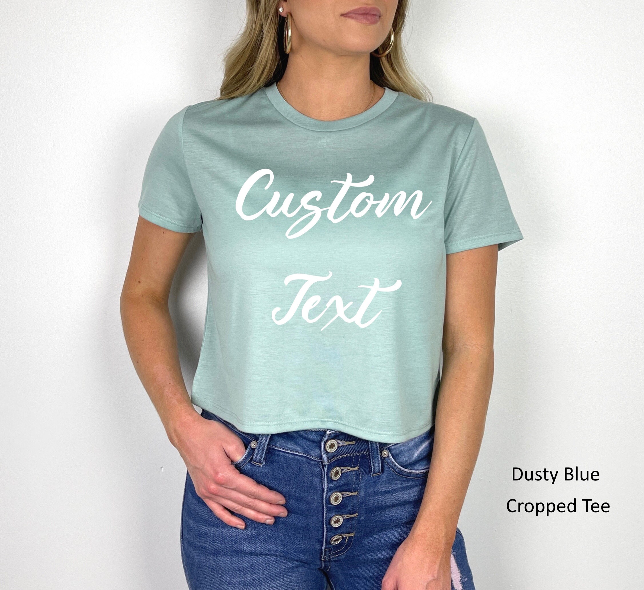 Custom Crop Top, Custom Tank Top, Custom Text Tank Top, Custom Top ...