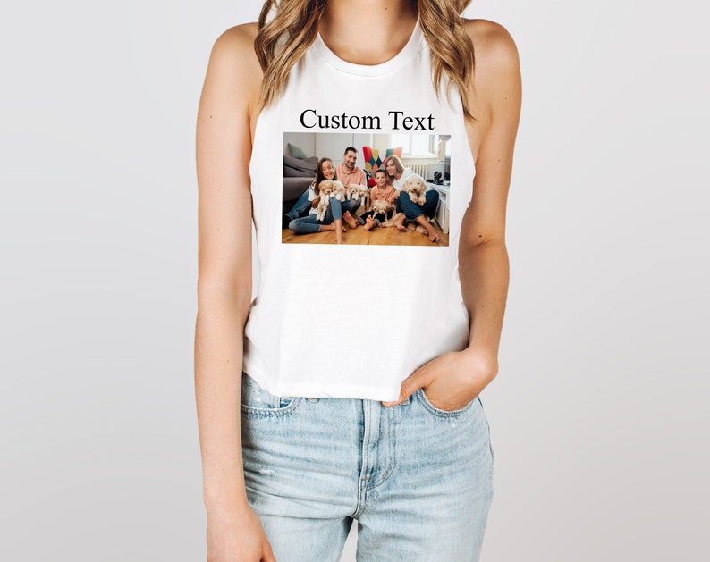 Custom Crop Top, Custom Photo Gifts, Custom Image Crop Top, Custom Tshirt, Custom Shirt, Custom Photo Shirt image 5
