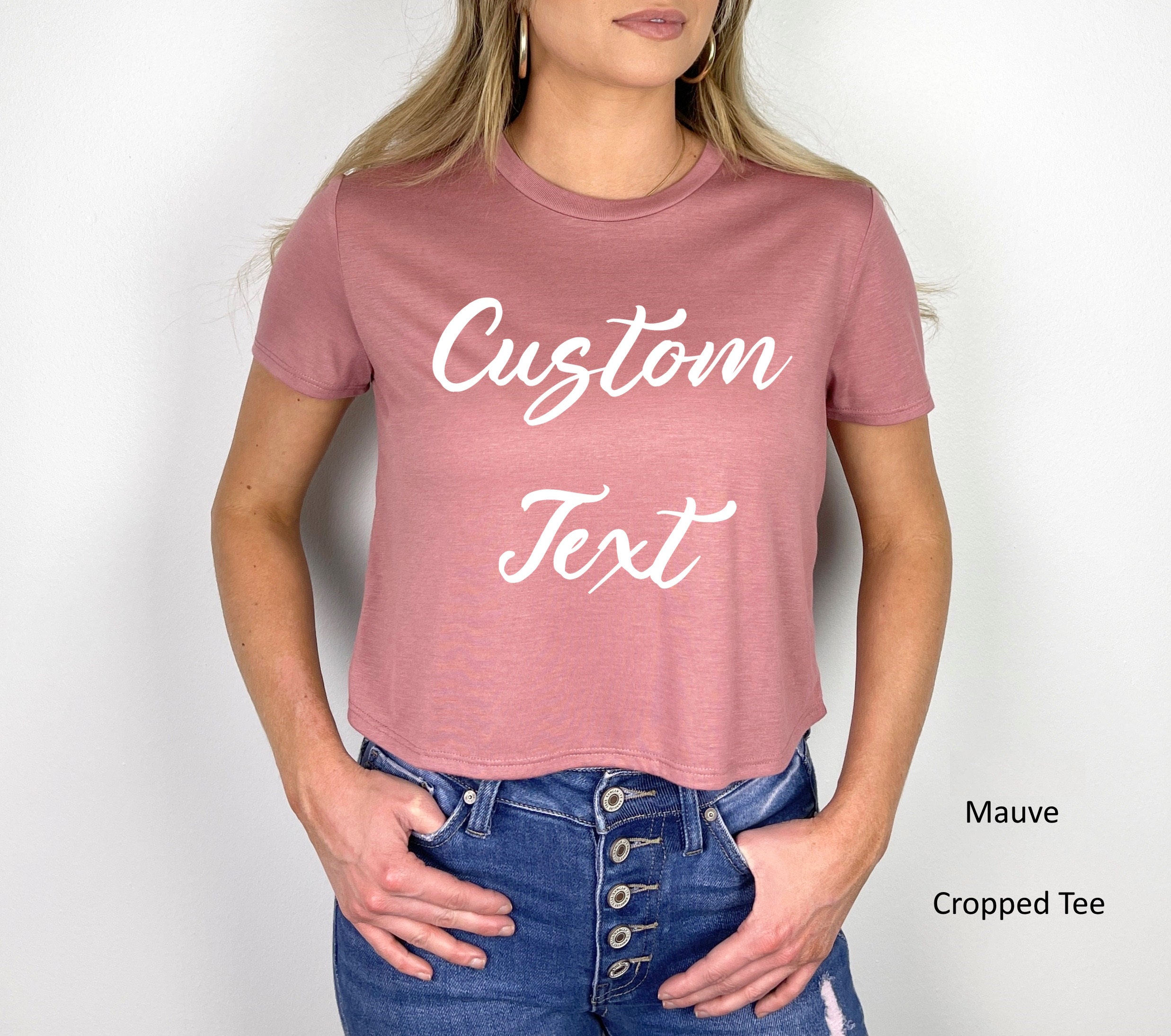 Custom Crop Top, Custom Tank Top, Custom Text Tank Top, Custom Top ...