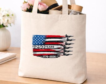 4th of July Tote Bag,  USA Bag, FreedomTote Bag, American Flag Tote Bag, 250 1776 2026 Tote,  American Tote Bag