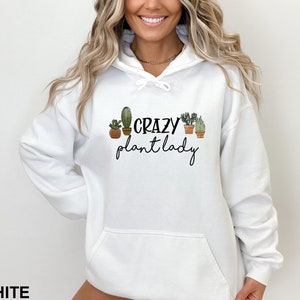 Plant Lady Hoodie, Crazy Plant Lady Sweatshirt, Grandma Gift, Plant Lover Gift, Plant Mom Sweatshirt, Plant Mom Hoodie, Plant Gifts Women image 3