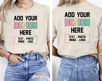 Custom Bulk Design T-Shirt, Personalized Text Bulk Shirt, Custom Logo Shirt, Custom Photo Shirt, Custom Shirt, Your Logo Here Shirt