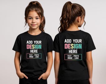 Custom Bulk Kids T-Shirt, Personalized Text Shirt, Custom Bulk Logo Youth Shirt, Custom Photo Shirt, Custom Image Kids Shirt, Your Logo Tee