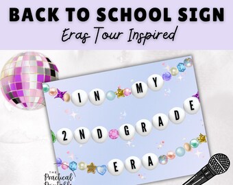 IN MY 2nd GRADE Era Back to School Sign | First Day of School Sign
