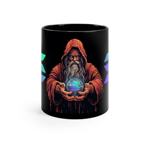 Tasse noire Solana Crypto 11oz