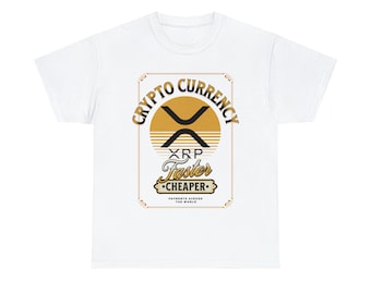 Unisex Heavy Cotton T-Shirt, XRP, CRYPTO COIN