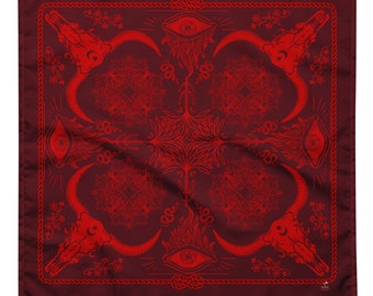 Western-Goth-Bandana | Blutbad Cowgirl | Wüsten Festival Accessoire