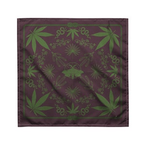 Blazing Saddles Bandana in Fern Green Goth Western, Boho Cowgirl Bandana, Western Goth, Coachella Fashion, Festival Fashion, Desert, Bandana