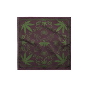 Blazing Saddles Bandana in Fern Green Goth Western, Boho Cowgirl Bandana, Western Goth, Coachella Fashion, Festival Fashion, Desert, Bandana