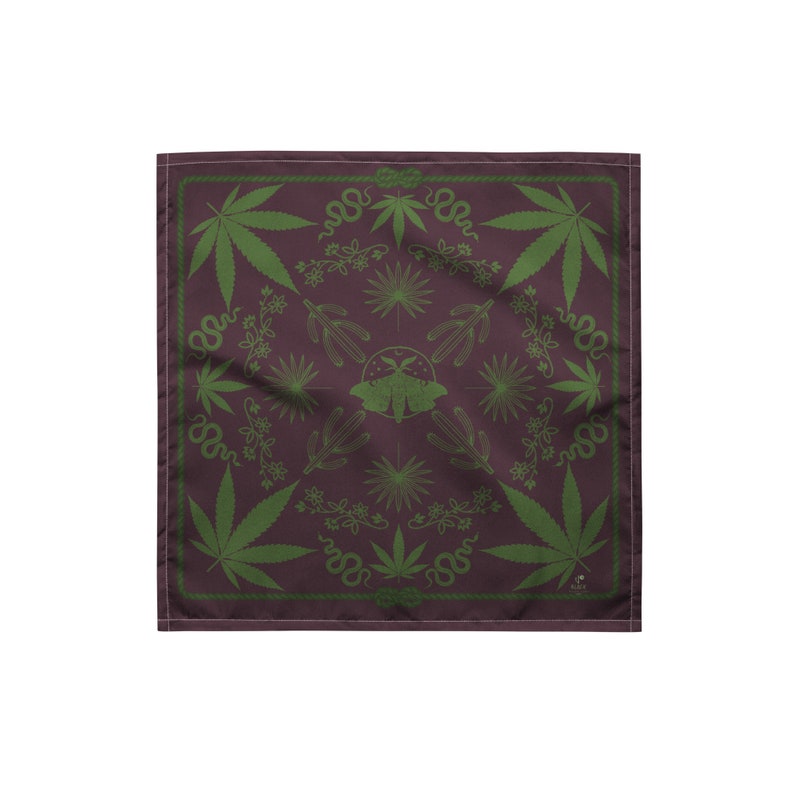 Blazing Saddles Bandana in Fern Green Goth Western, Boho Cowgirl Bandana, Western Goth, Coachella Fashion, Festival Fashion, Desert, Bandana