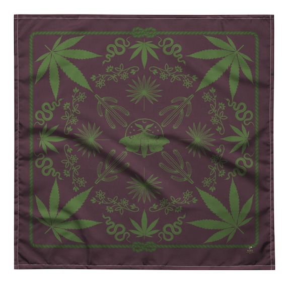 Western Goth Bandana | Grape Ape Cowgirl | Desert Festival Accessory