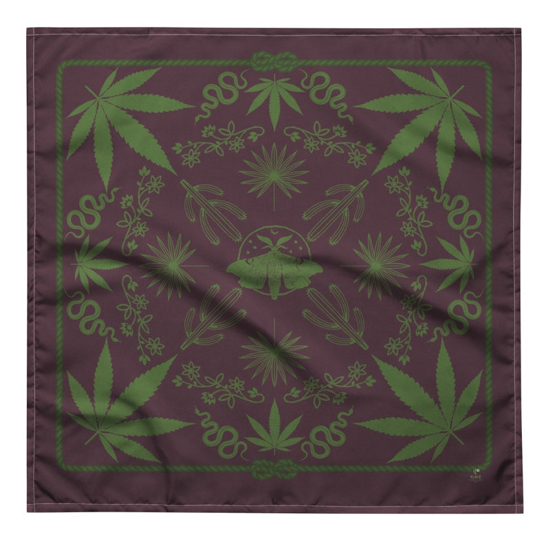 Blazing Saddles Bandana in Fern Green Goth Western, Boho Cowgirl Bandana, Western Goth, Coachella Fashion, Festival Fashion, Desert, Bandana