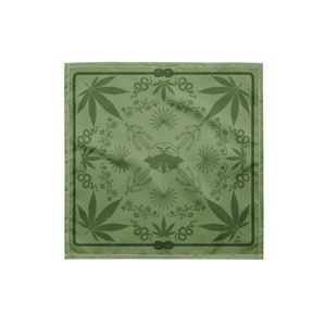Blazing Saddles Bandana in Fern Green Goth Western, Boho Cowgirl Bandana, Western Goth, Coachella Fashion, Festival Fashion, Desert, Bandana