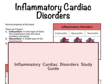Inflammatory Cardiac Disorders Study Guide