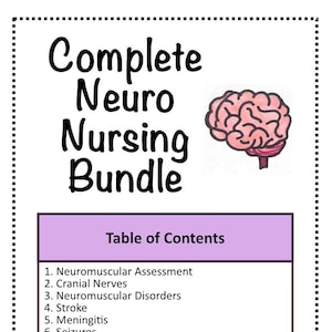 Complete Neurology Nursing Study Bundle