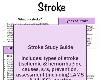Stroke Study Guide