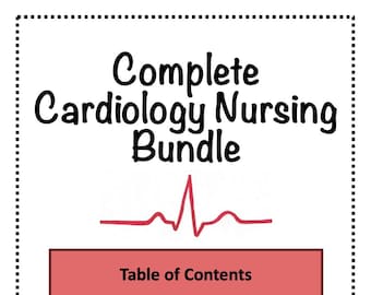 Pacote de estudo completo de enfermagem em cardiologia