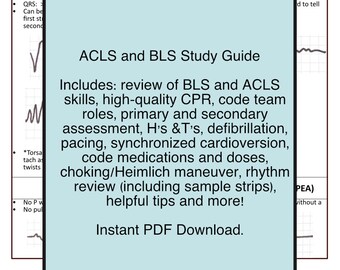 ACLS & BLS Study Guide (2025 Updates) - Etsy