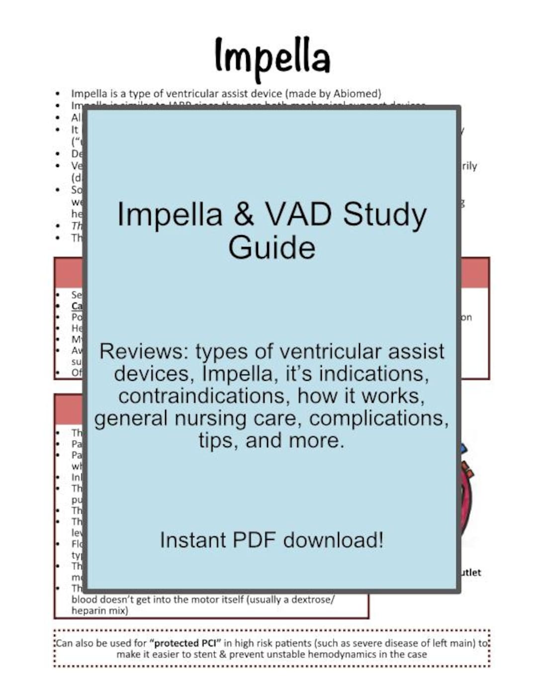 Impella Study Guide - Etsy