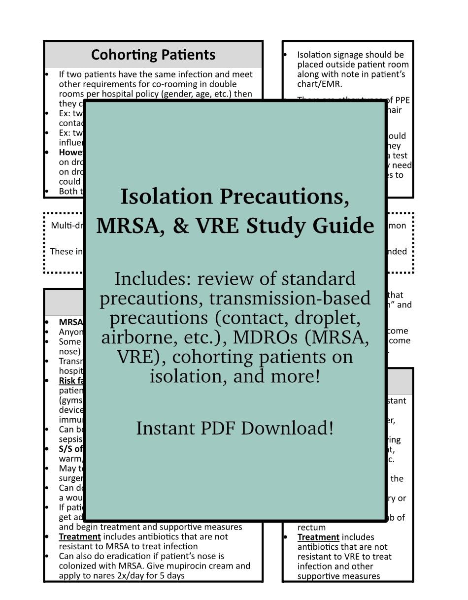 Vre Rister Vre Infection Precautions