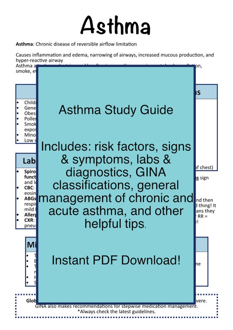 Complete Respiratory Nursing Study Bundle - Etsy
