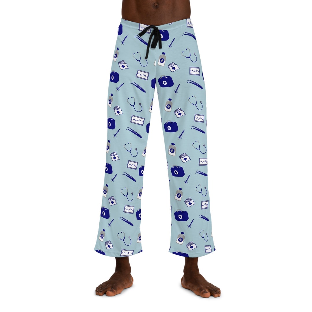 Medical Themed Men's Pajama Pants for Doctors, Nurses, Medical Students ...