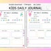 Kids Daily Journal Printable Journal for Kids Diary for Children Kids ...