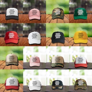 OTTO CAP MOCKUP Bundle, Transparent Trucker Cap Mockup, Schaumstoff Trucker Hut Mockup, Otto Hut Produktfoto, Digitaler Download