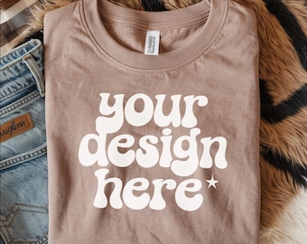 Koszulka Comfort Colors 1717 Espresso Mockup Koszulka Comfort Colors z krótkim rękawem Mockup koszulki BOHO (pobranie cyfrowe, 2 obrazy)