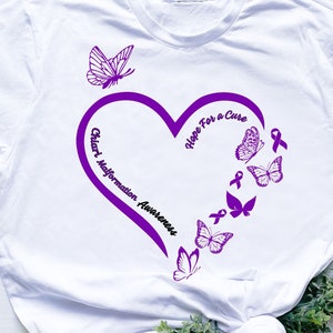 Hope For a Cure Chiari Malformation Awareness Purple Ribbon Chiari Malformation Awareness Chiari Warrior Support Cricut svg png