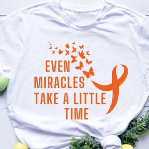 Even Miracles Take A Little Time Infertility Awareness Pink Blue Orange Ribbon IVF Warrior Infertility Fighter Support Cricut svg png