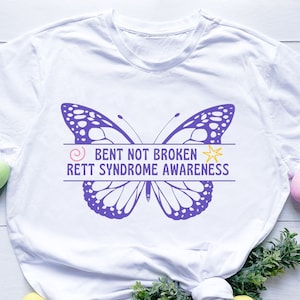Bent Not Broken Rett Syndrome Awareness Purple Ribbon Rett Syndrome Awareness Rett Syndrome Warrior Support Cricut svg png