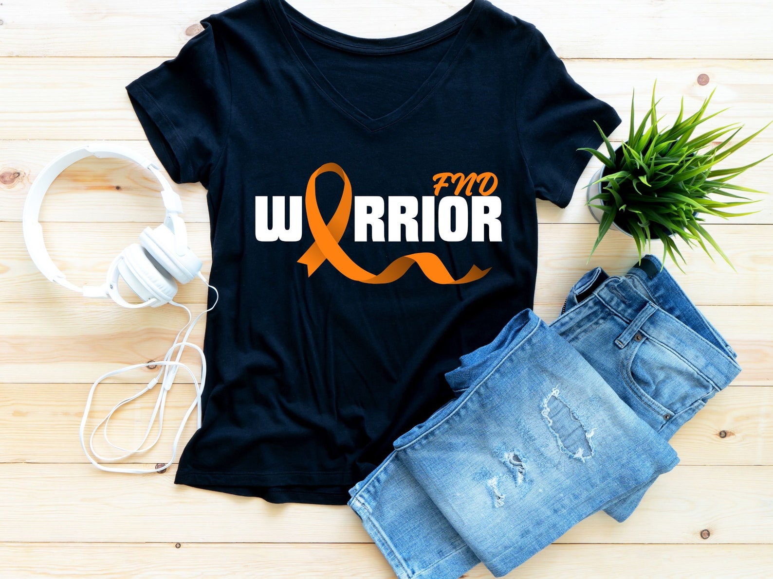 FND Warrior Functional Neurological Disorder Fnd Svg,orange Ribbon Svg ...
