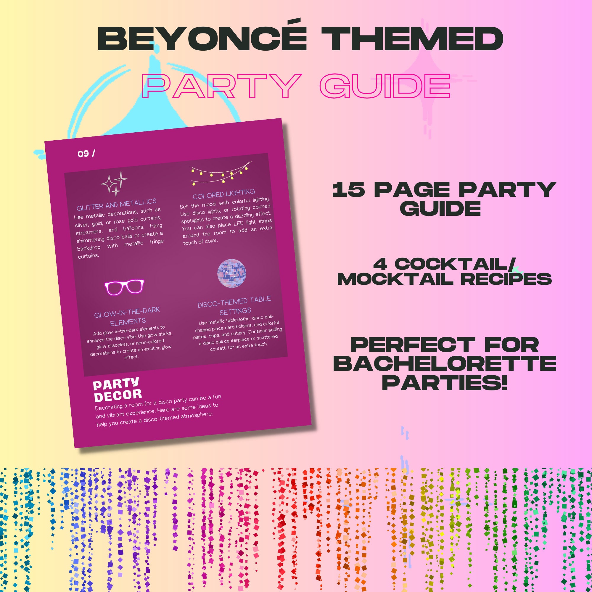 Beyoncé Themed Party Guide: Ultimate Digital Party Guide With Cocktail ...