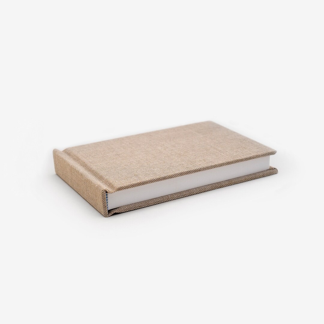 Premium Linen Sketchbook, Heavyweight 250 Gsm Paper, Hardcover, 4 X 6