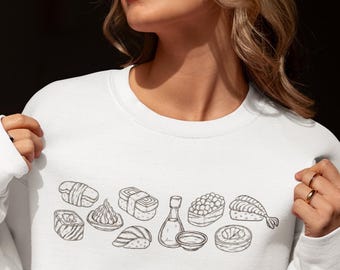 Sushi Sweatshirt | Japanese Foodie Crewneck Gift