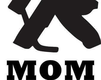 Decalcomania in vinile della mamma del portiere di hockey su ghiaccio
