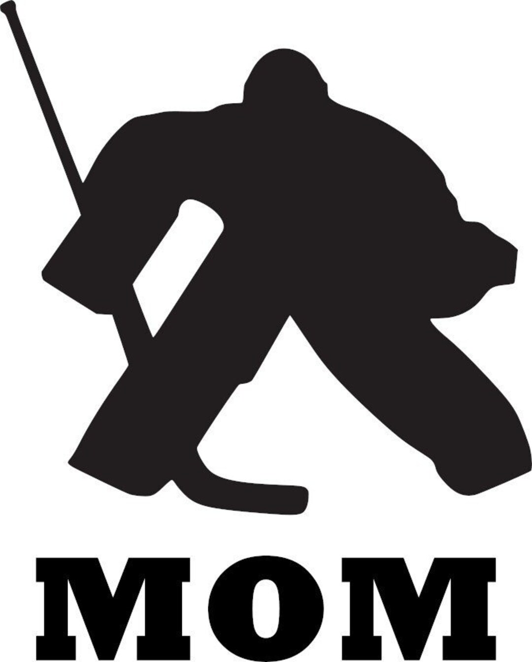 Ice Hockey Goalie Mom Vinyl Decal - Etsy