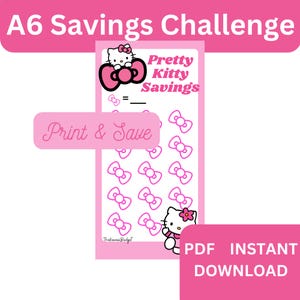 Pretty Kitty Savings Challenge