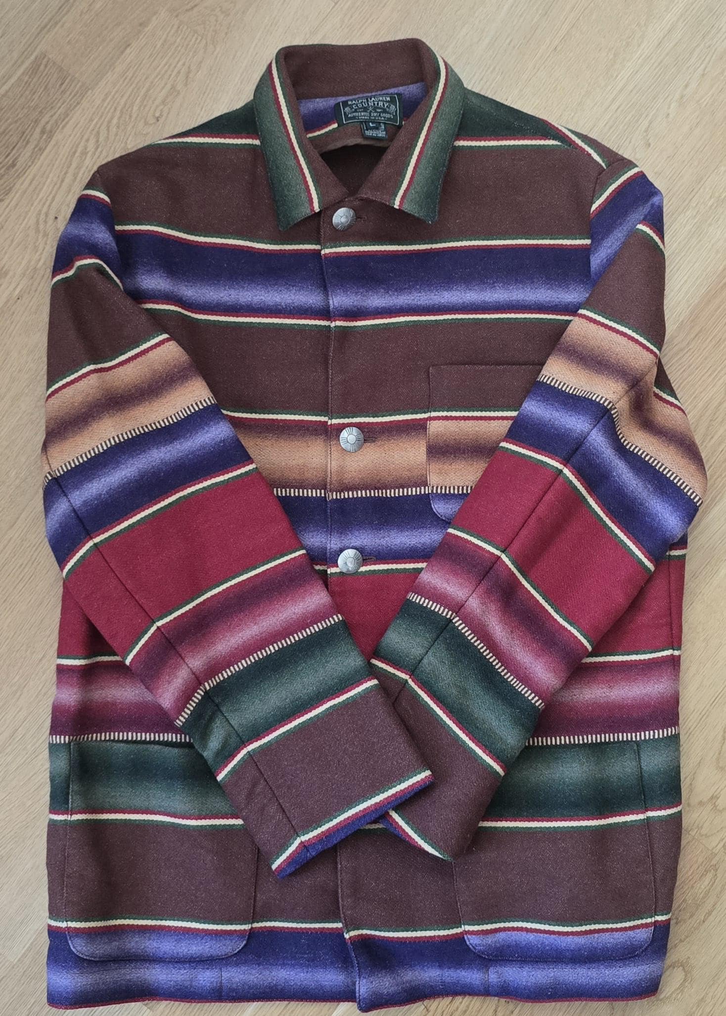 polo country ralph native jacket ブランケット Mens Ralph Lauren Blanket Western Coat - Etsy