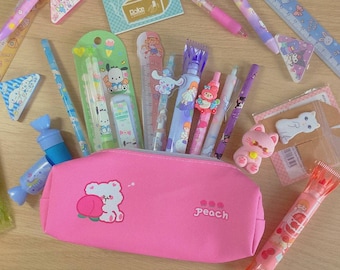 kawaii Filled school pencil case 12 pcs stationery bag