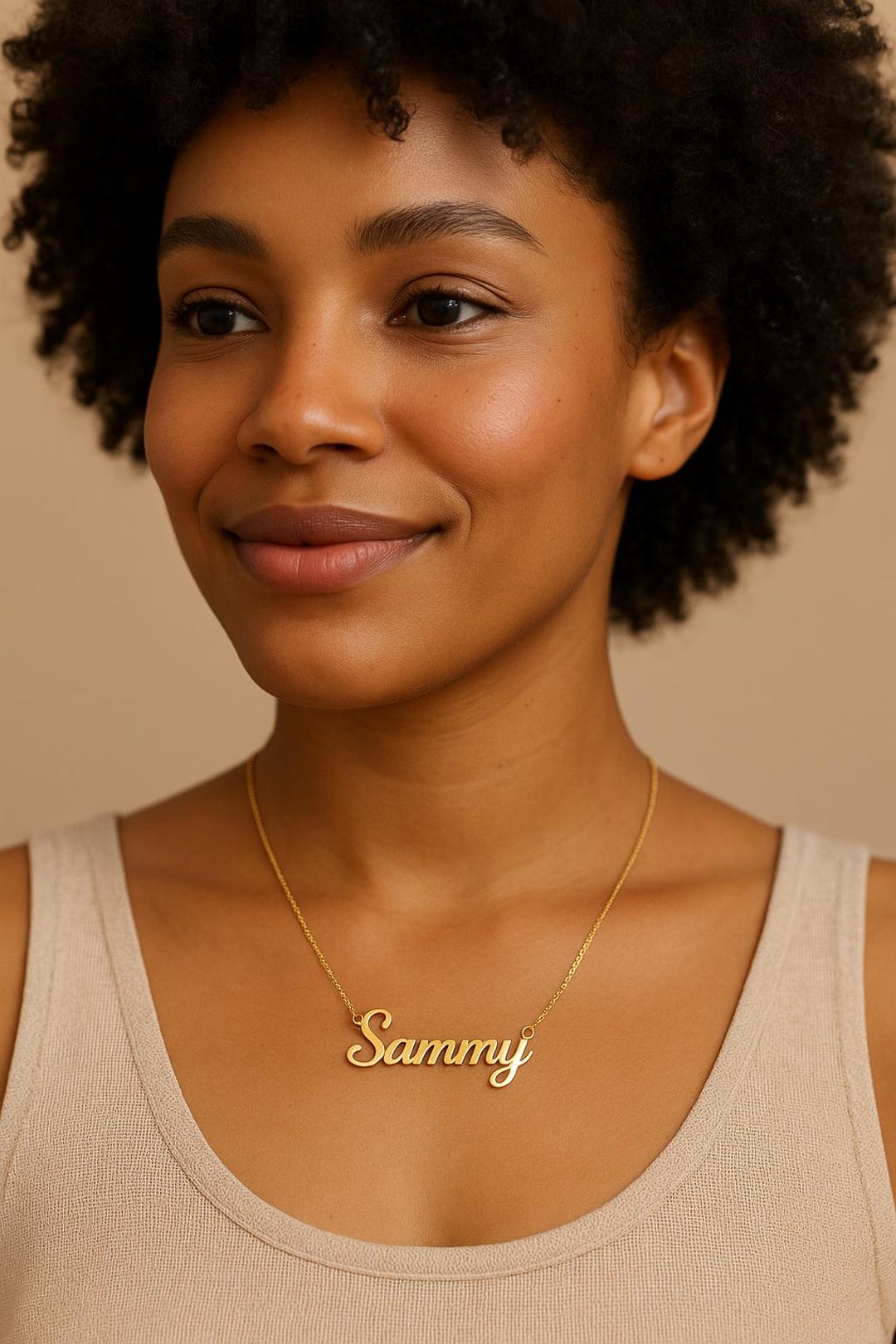 14K Gold Name Necklace Personalized Name Pendant Necklace Custom Name 