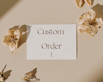 Custom Order, Thank You