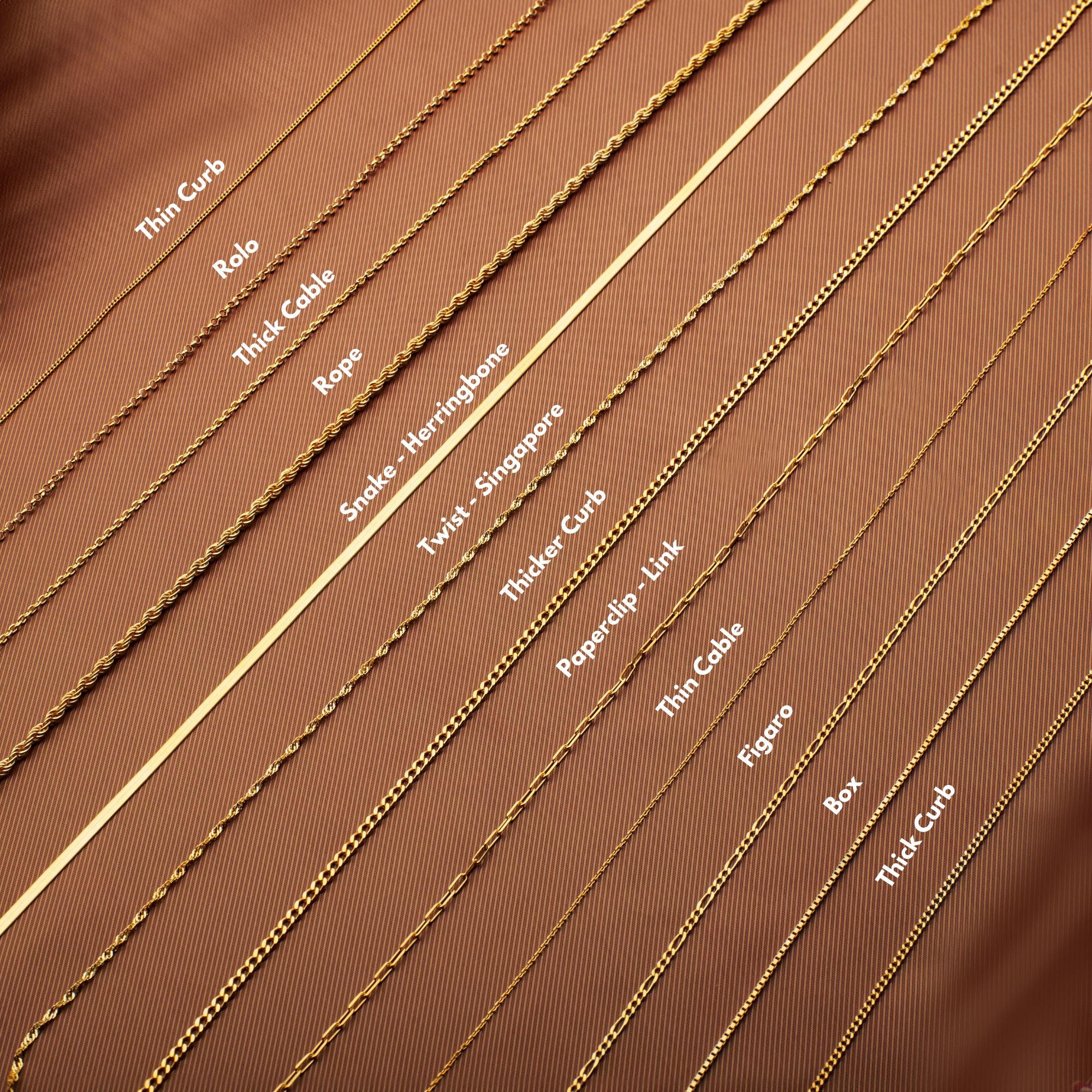 14k Gold Chain Necklace for Women – Everyday Minimalist Thin Jewelry, 12-24 Inch Dainty Gold Necklace, Gift for Her, Layered Look