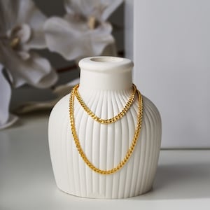 18k Gold Chain Necklace, Thin Chain Necklace, Thick Chain Necklace, Box Chain, Twist Chain, Snake Chain, Curb Chain, Necklace for Women bild 5